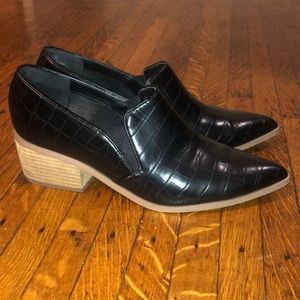 ASOS Mock Croc Embossed Faux Leather Pumps sz 8